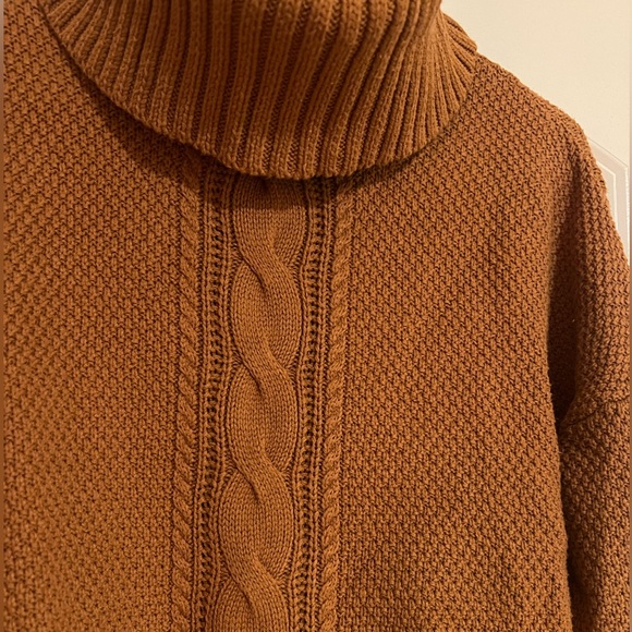 Rust colored turtleneck sweater, size Small, from Express. - Picture 2 of 6